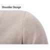 Men Slim Fit Fleece Knit Long Sleeve Cardigan Solid Color Casual