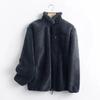 Autumn and Winter Women's Outerwear with Contrasting Fabric, Fine Edge Decoration, Zipper Cardigan, Casual Plush Jacket
