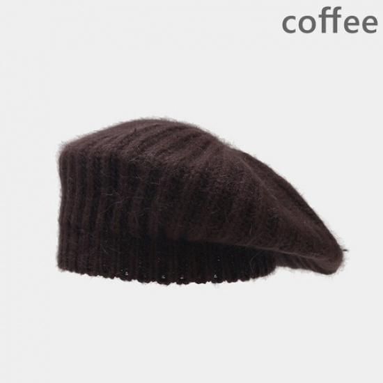 Women Warm Beanie Brimless Cap Casual Beret Hats Knitted Plain Painter Winter кофейный
