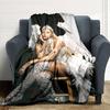 Angel Silver Wings Blanket Soft Throw Blanket For Home Bedroom Bed Sofa Travel Office Solid Christmas Blanket