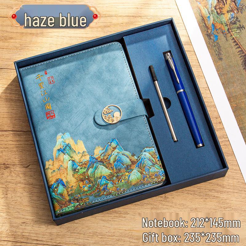 Exquisite Guochao Chinese Style Notebook & Diary Gift Set for Business Meetings