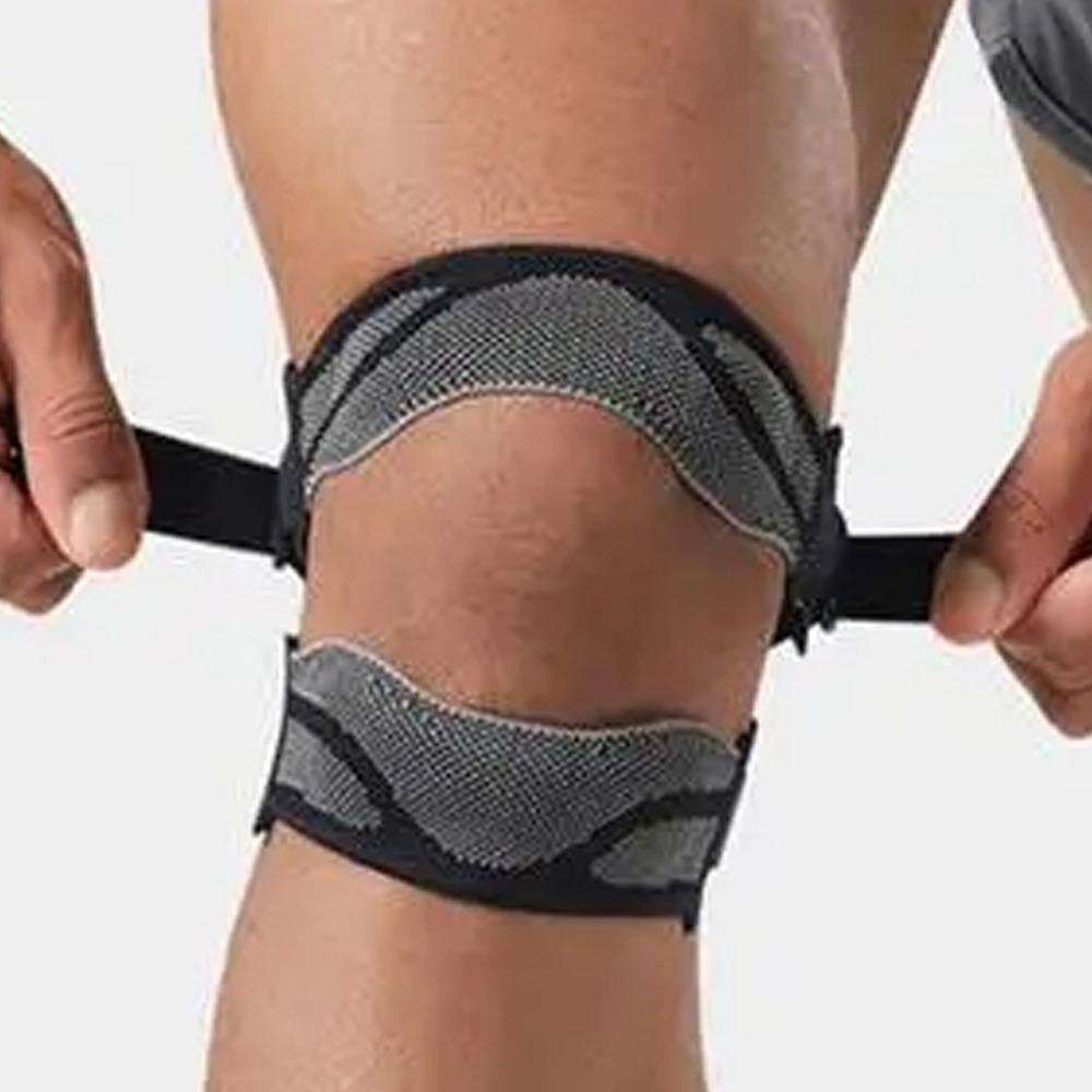 Adjustable Patella Tendon Knee Straps Double Silicone Sports Knee Brace  Tennis