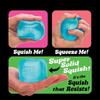 Squishy Nee Doh Nice Cube Super Squeeze Fidget Toy, Translucent Red Stress Relief Squishy Cube, BPAFree Toy for Kids Adults
