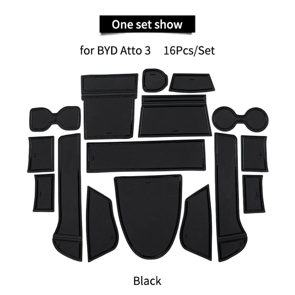 For BYD Atto 3 2026 2026 2026 LHD Car Interior Door Groove Mats Gate Slot Pad Non-slip Cup Mat Decoration Accessories
