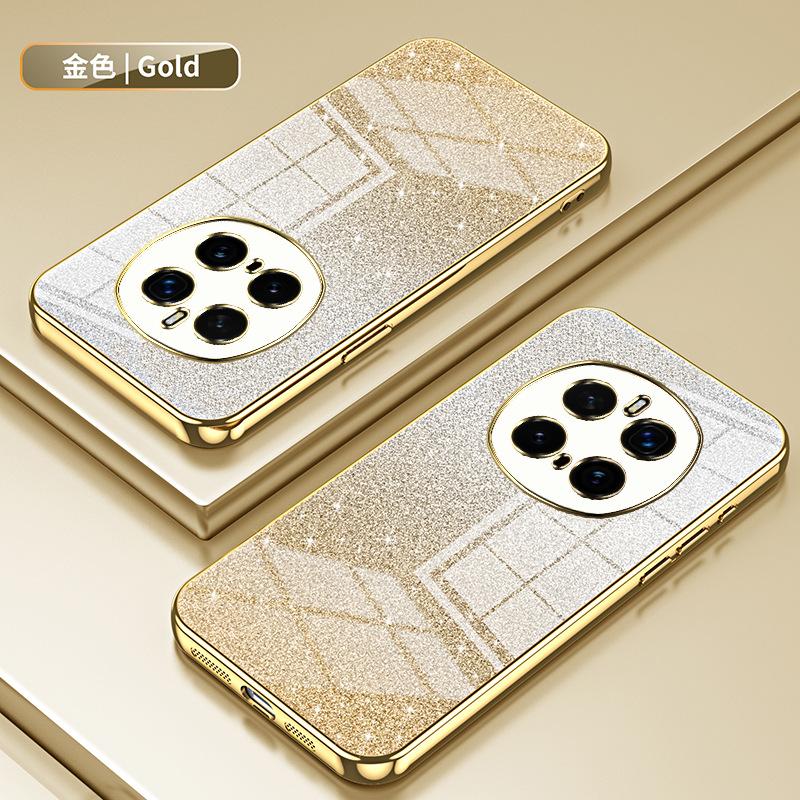 Applicable to Huawei Honor Magic8Pro electroplated glitter mobile phone case Honor X9D transparent Honor X70 protective case