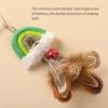 Funny Cat Toy Hanging On the Door To Use Rainbow Swing Elastic Hook and Loop Funny Cat Stick for Cats To Relieve Boredom