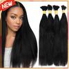 [NEW]Full Shine 100% Brazilian Human Hair Bulk Extensions Unprocessed Straight No Weft Hair for Braiding & Weaving Salon Quality