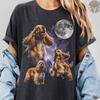 Vintage Three American Cocker Spaniel Moon. Funny Dog Lover Owner Gift. Cosmic Galaxy Night. 90s Washed Comfort Colors® Graphic T-Shirt