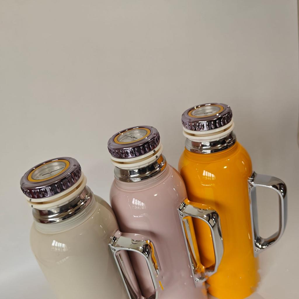 Large Coffee Thermos for Hot Drinks Stainless Steel Thermoses Vacuum Insulated Bottle With Cup Handle Temperature Display 800ml