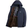 Men's Mink Velvet Parka: Winter Hooded Jacket for Middle-Aged & Elderly, Warm & Thickened with Plus Velvet