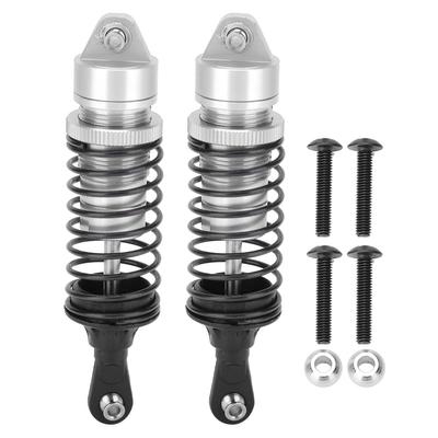 2Pcs 100mm RC Metal Shock Absorber Damper for TRAXXAS SLASH 2WD RC Car Upgrade PartsSilver