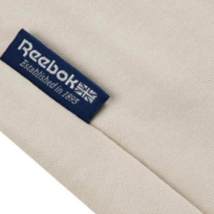 Reebok Simple Loose Versatile Casual Drawstring Mid-Rise Tapered Knit Joggers Women Joggers Beige 24FRM606WGM1