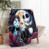 The Nightmare Before Christmas Theme Printed Blanket - Perfect for Couch, Bed, Travel & Outdoor Use | Machine Washable, Cozy & Durable.