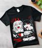 Anime Chainsaw Man T-Shirt Chainsaw Man CSM Denji Power Black Shirt All Sizes