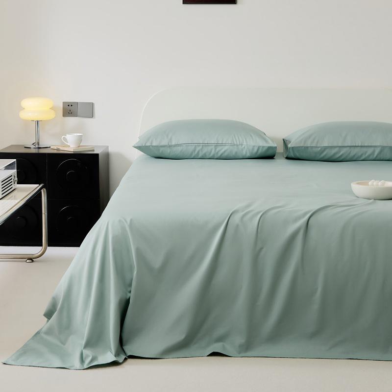 

All-Cotton Youthful Solid Color Twin Bed Sheet - Simple Four-Season Style Duvet Cover 120cm x 230cm Flat Sheet for 0.8-0.9m Bed