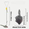 Interactive Cat Teaser Toy Adjustable Hanging Door Swing with Colorful Worms Plush for Indoor Cats Interactive Kitten Play