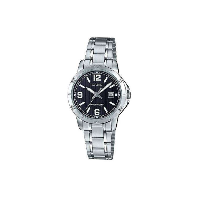 CASIO Women s Standard Series Black Watch LTP-V004D-1B2UDF Black Dial