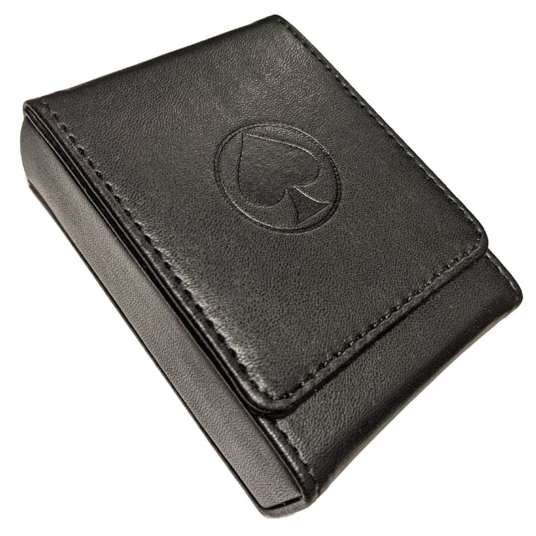 

EIKETU Leather Magnetic Playing Card Case (Black) чорний