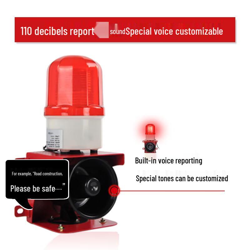 Industrial Sound and Light LED Warning Alarm