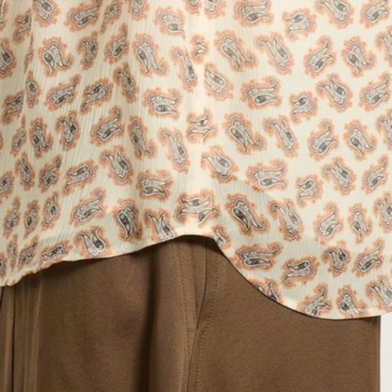 BCBG Paisley Silk Blouse B5f7b411