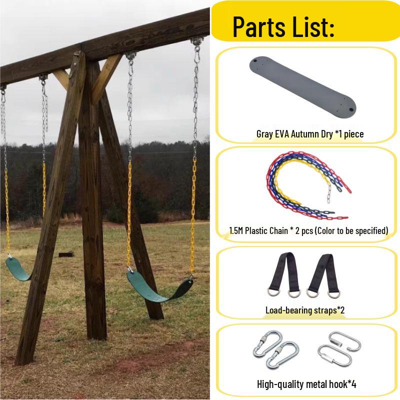 EVA Soft Indoor/Outdoor Child's Swing with Iron Chain and Cradle Seat
