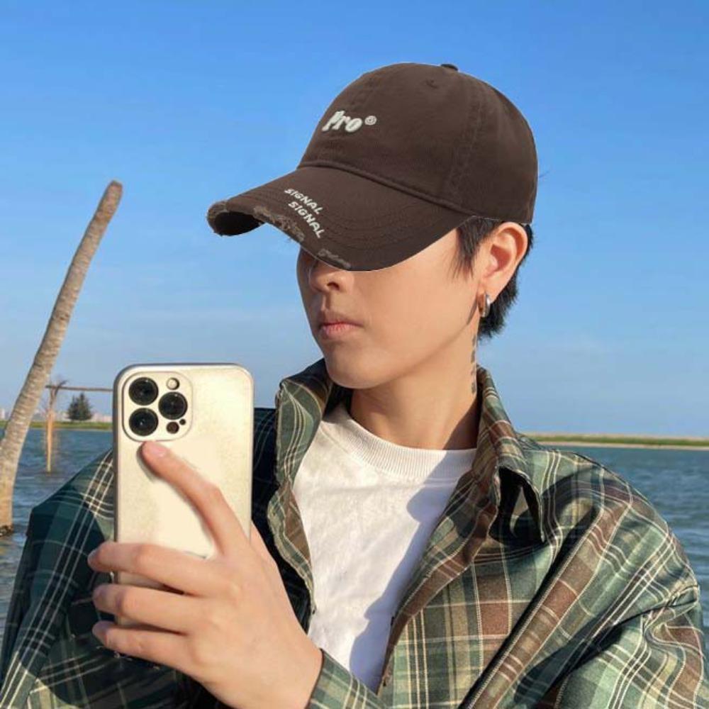 Cotton Embroidery Baseball Cap Korean Style Retro Caps Men Personality Casquette Hats  Unisex