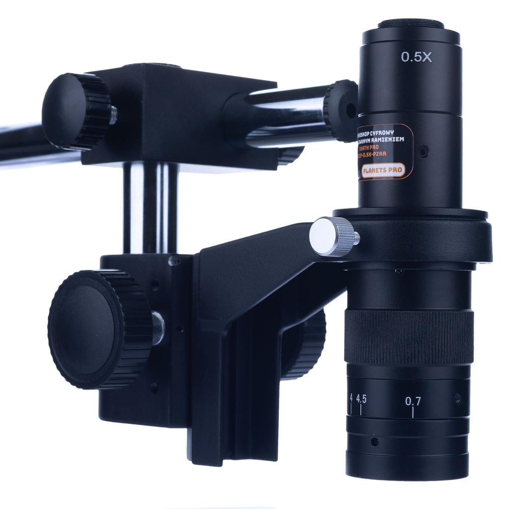 Rosfix Mikroskop Cyfrowy Earth Pro MCEP-0.5X-PZRR – Regulowane Ramię 7x-45x | Oświetlacz 56xLED | Kamera Draco Blue 2MP