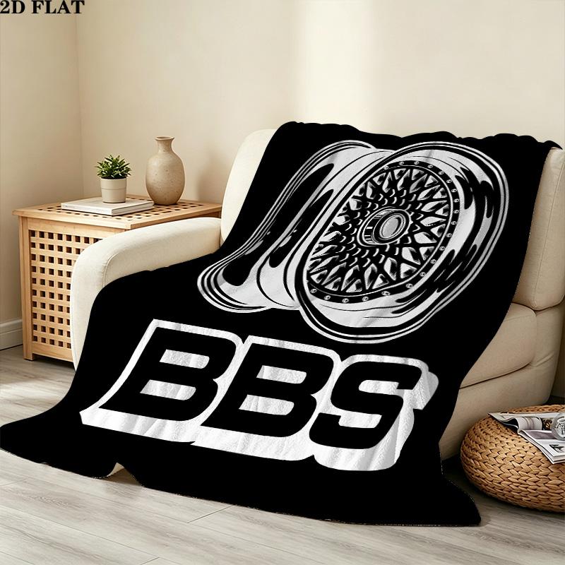 1PC Bbs Patterned Flannel Blanket Suitable For All Seasons For Home Decor Warmth And Comfort Gifts Holiday Present