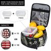 Vintage Black Cat And European Street Scene Insulated Lunch Bag for Women Kids Leakproof Food Boxes Thermal Lunch Box Tote