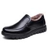 Fashion Winter Warm Fur Loafers Men Leather Casual Shoes Men Walking Footwear Non-slip Thick Sole Warm Men's Sneakers Leather Moccasins