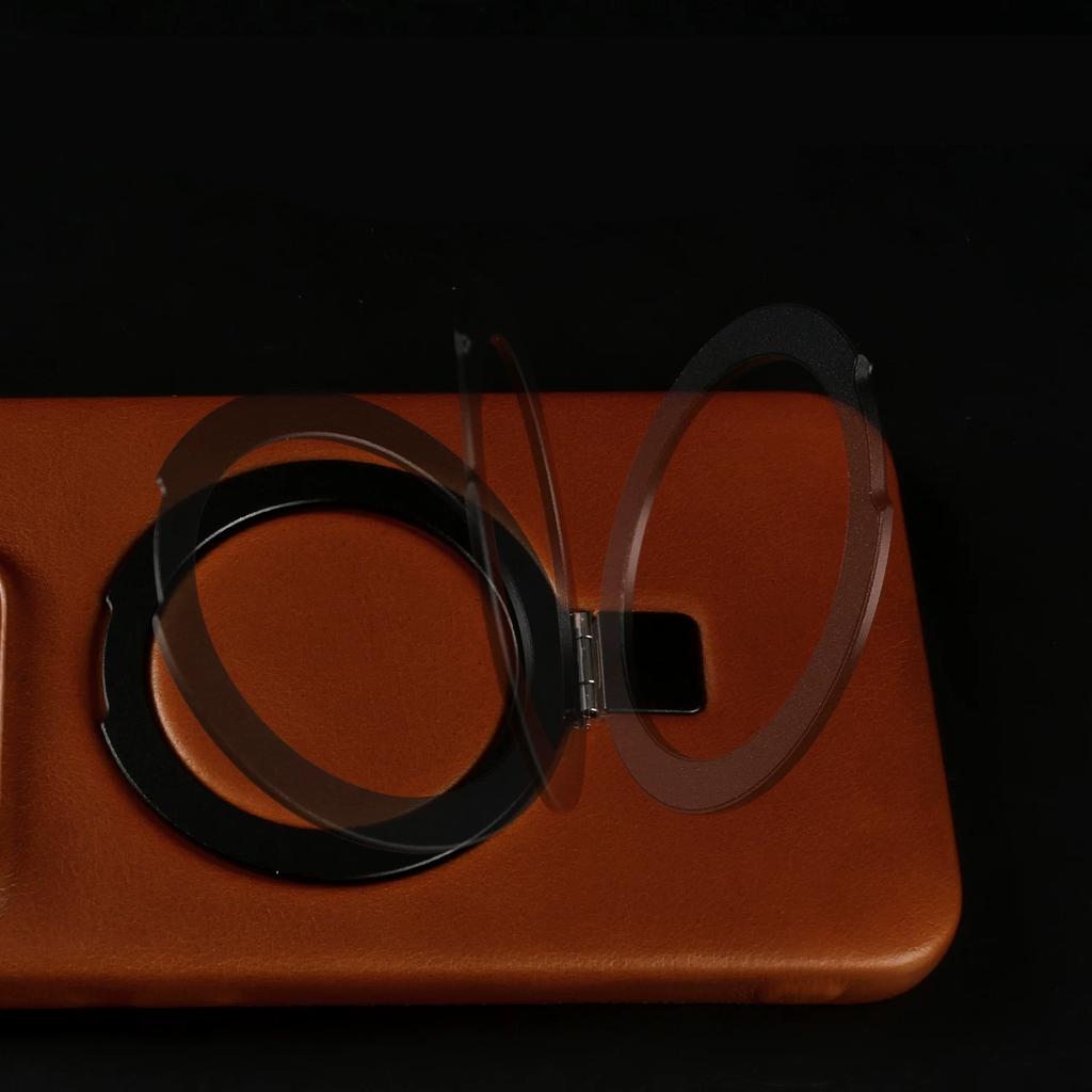 Gewachste Lederhülle für Xiaomi 15 Ultra 17 Pro Max 14 13T Pro Business Vintage Schlank Passend Magnetischer Ständer Vollständiger Körperschutz Stoßfest