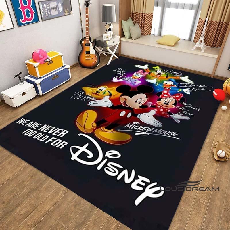 3D Mickey Mouse cartoon rug, suitable for living room, bedroom, sofa, children s play mat, home decoration cartoon rug gift. 60x90cm