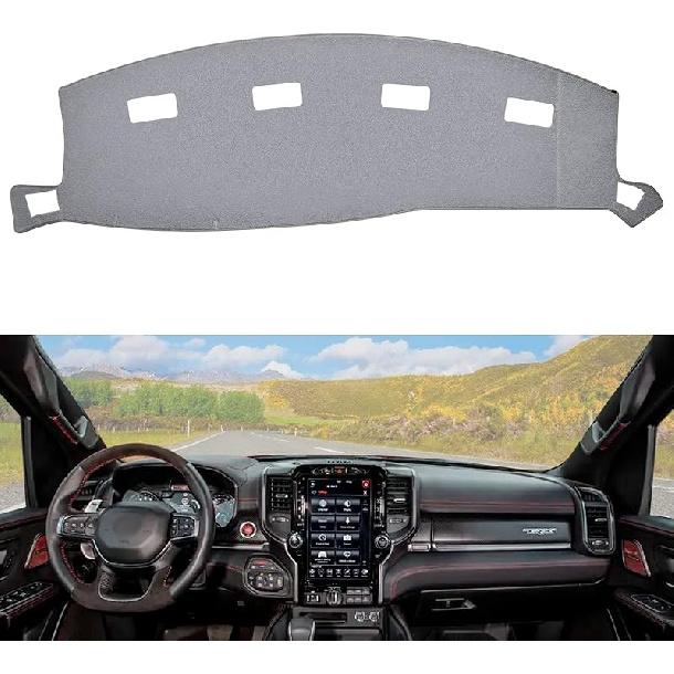 Dashboard Dash Cover Mat Carpet Compatible With 2010-2013 Mazda 3 Sedan/Hatchback/MazdaSpeed 3(Grey)