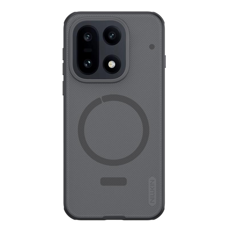 

Чехол Nillkin For OnePlus 15 Магнитный Super Frosted Shield Pro Антиотпечатки пальцев Ударопрочный Задняя крышка OnePlus 15 прозрачный черный