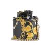 Versace Jeans Couture Baroque Print Micro Logo Synthetic Leather Bucket Bag Women bags Black 75VA4BF4ZS807G89