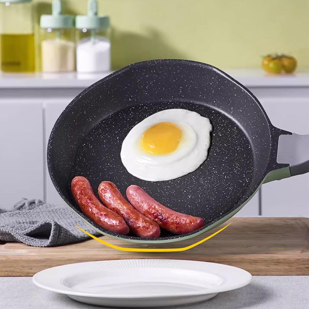 COOKER KING Medical Stone Pan Non-Stick Frying Pan Low Oil Smoke Pan Household Applicable To Gas Stove Steak Frying Pan