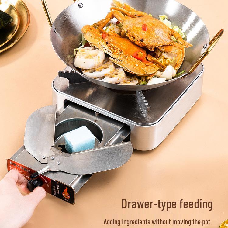 Portable Solid Alcohol Stove for Small Hot Pot - Ideal for Household, Outdoor, or Commercial Use