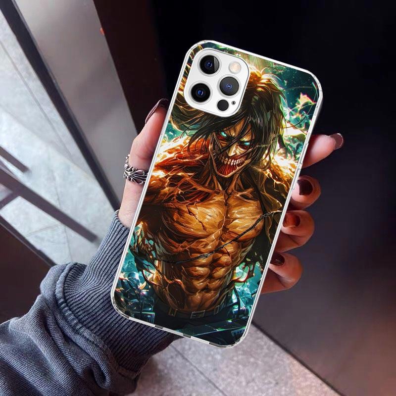 A-Attack on T-Titan Eren Yeager Phone Case For iPhone 17 Air 16 15 Pro Max 14 Plus 13 Mini 12 11 Cover 7 8 SE Silicone Shell Pri