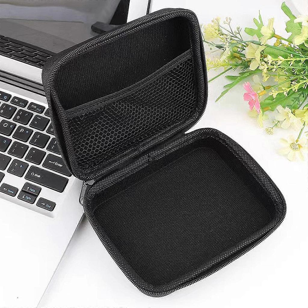 Travel Case For Electronics Portable Storage Bag Charger Storage Case Protective Organizer Hard Disc Container Household Use Black 1Pack less