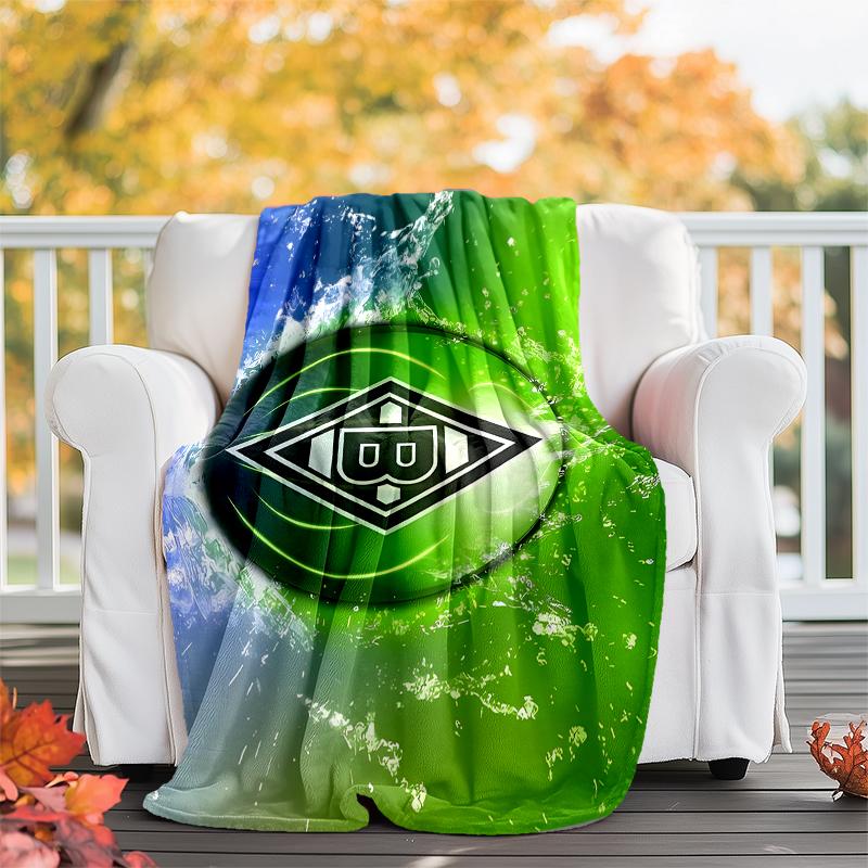 Borussia Monchengladbach Logo Printed Throw Blanket—soft,warm;versatile Blanket for All Seasons—perfect As &air-conditioning Throw,nap Blanket