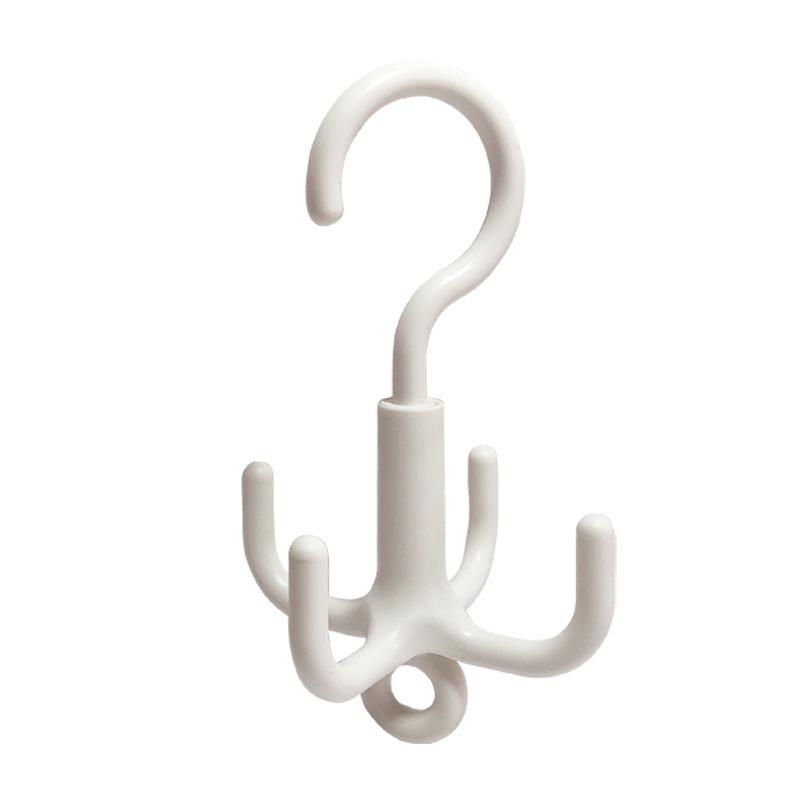 Four-claw Rotating Hook No Punching Bag, Tie, Silk Scarf, Scarf, Hanger Kg Load-bearing Plastic Storage Hook