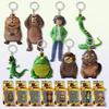 Movie Hoppers Set da 8 Pezzi Portachiavi Figura Serie Castori Statuina Figure in PVC da Collezione Regali per Bambini Decorazioni da Scrivania Ornamenti