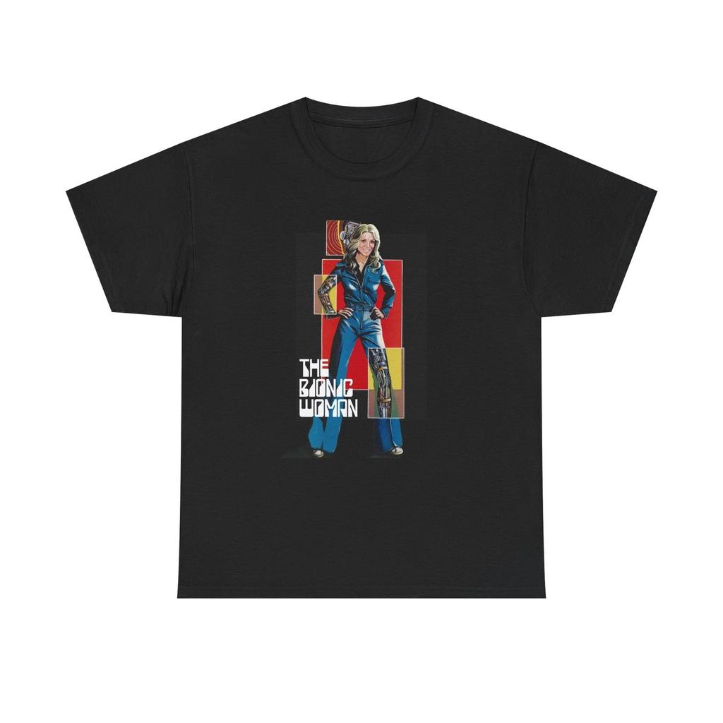 Bionic Woman Unisex Heavy Cotton T-Shirt, Lindsay Wagner, TV Fan Gift, TV Show