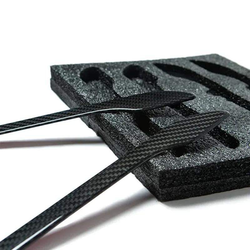 For Tesla Model Y LAUNCH/Juniper/3/3+ Highland 2025 Door Handle Sticker Trim Cover 100% Real Carbon Fiber Decoration