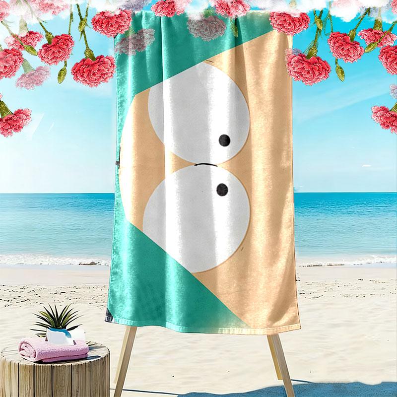 Butters Stotch Print Beach Towel, Large Soft Quick Dry Towel for Beach Camping Swimming