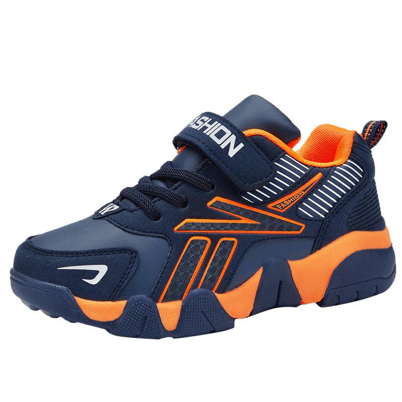 Help shoe factory waterproof classmates boys sports walking primary school children leather surface students non-slip direct sales manufacturers sp