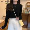 La Chapelle Women's Long-Sleeve Crew Neck Base Layer T-Shirt