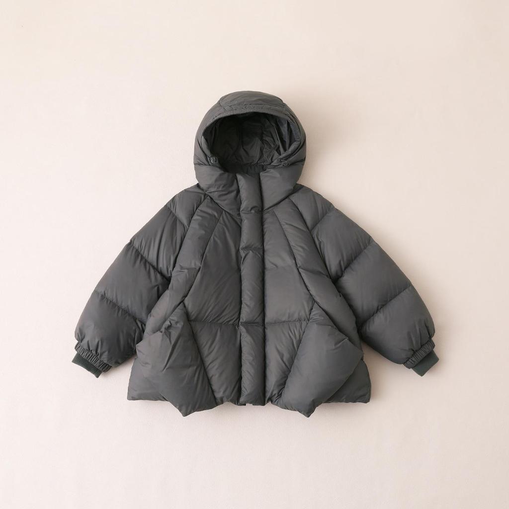 2025 Winter Hooded Down Jacket for Girls - 90% Down, Medium & Large Sizes, Children’s New Style