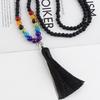 Seven Chakra Volcanic Stone Aromatherapy Yoga Necklace