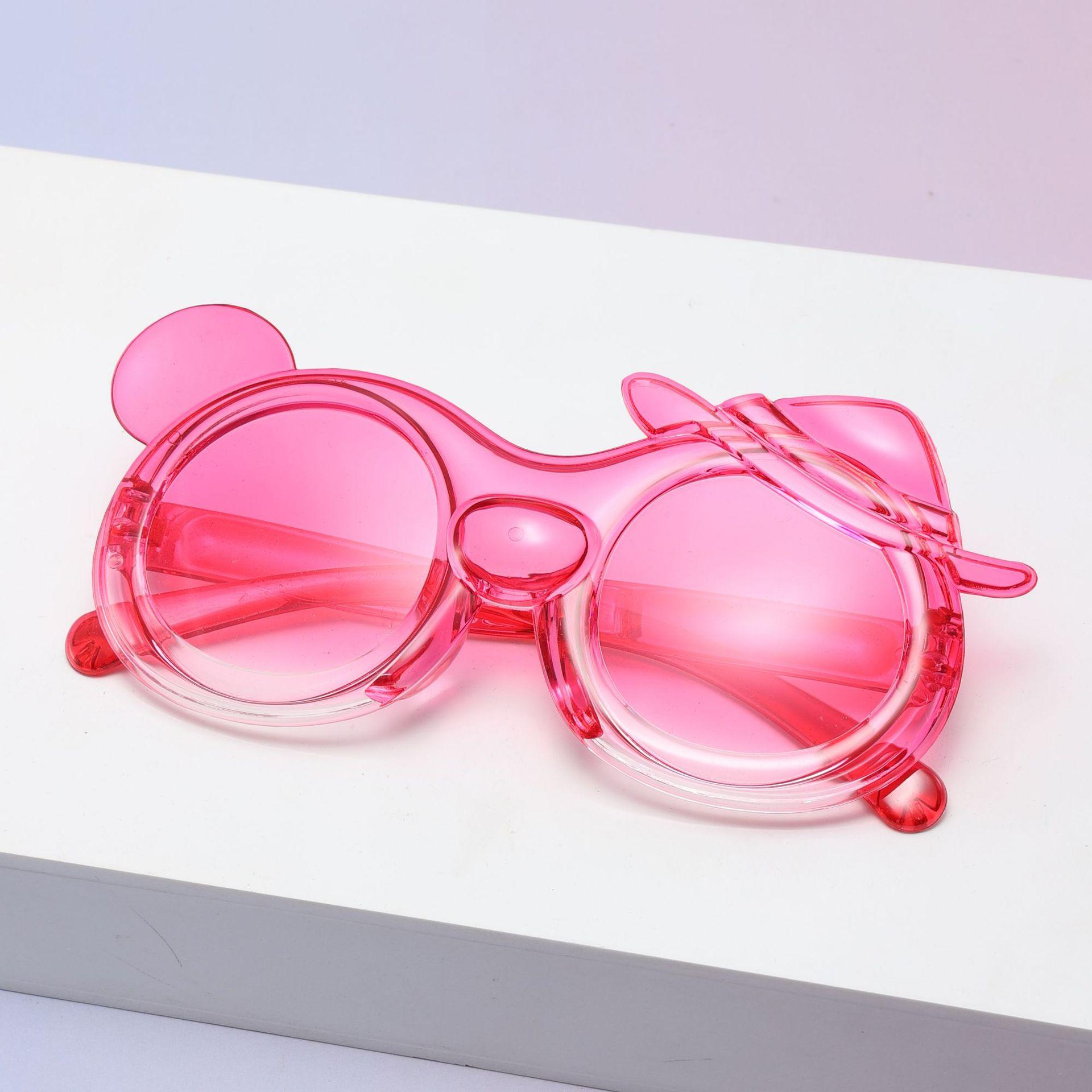 Children S Fun Cartoon Children S Sunglasses Bow Decoration Children S Glasses Uv-Proof Baby Sunglasses